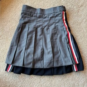 Brand new💎Thom Brown Gery and Blue mini pleated skirt